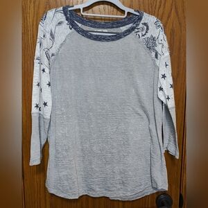 Women's Maurice's 3/4 Sleeve T-Shirt Top, Size XL